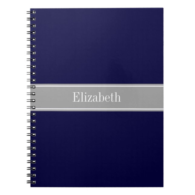 Cuaderno Azul de la Marina Sólida, Monograma con nombre de  (Frente)