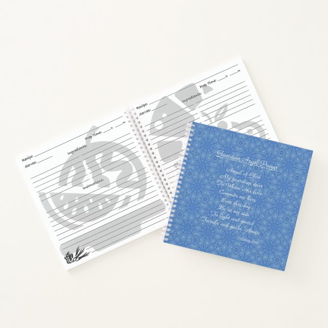 Cuaderno Azul de la oración Ángel de Guardian (Interior)