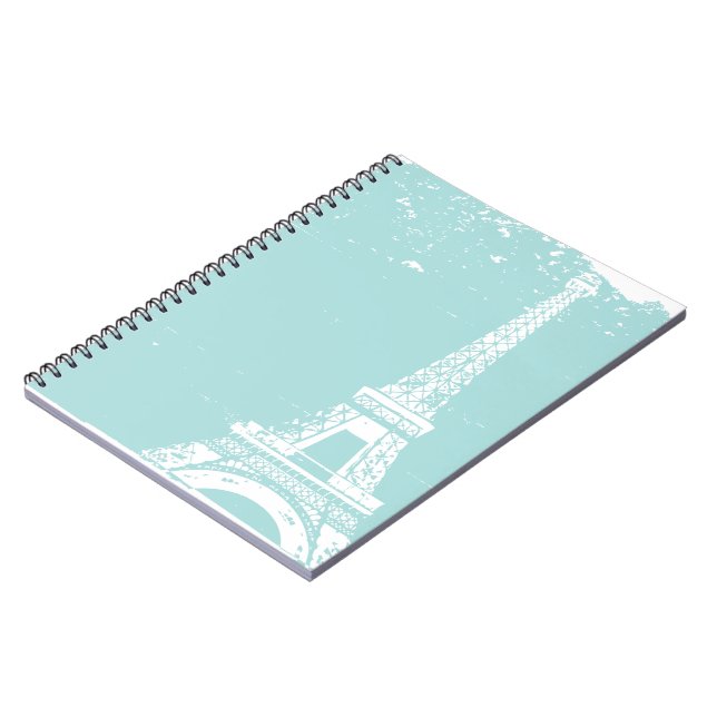Cuaderno azul de la torre Eiffel (Lado Izquierdo)