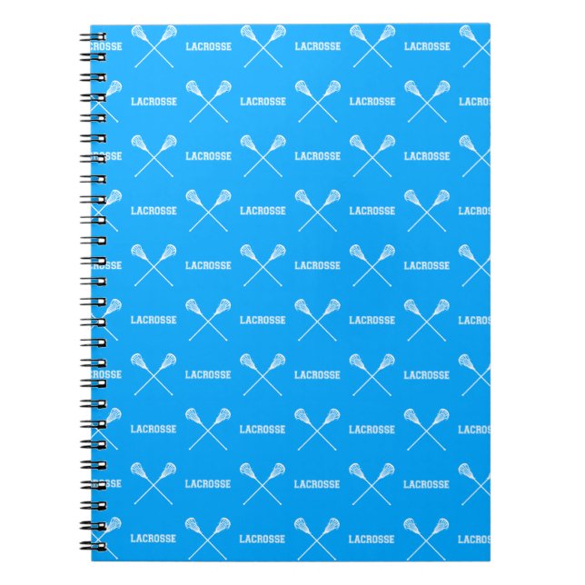 Cuaderno azul de los palillos de LaCrosse (Frente)