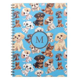 Cuaderno Azul de Perro de Cachorro