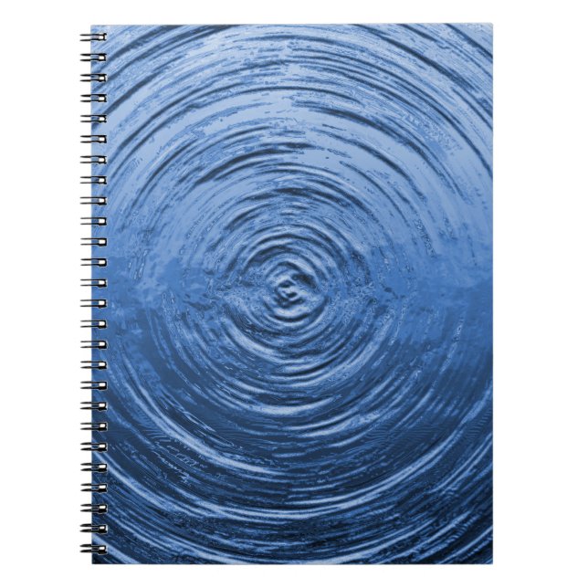 Cuaderno Azul de ripio de agua (Frente)
