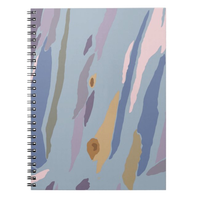 Cuaderno Azul del árbol Eucalyptus (Frente)