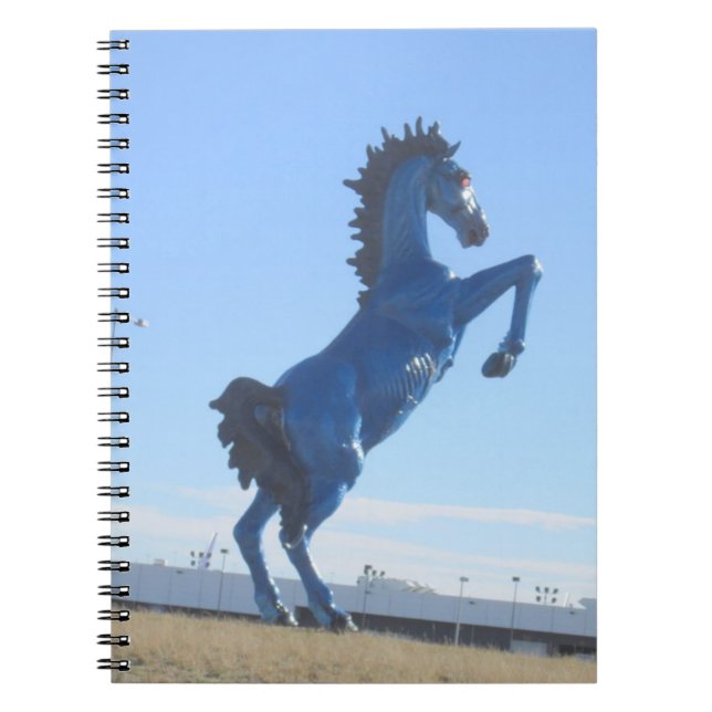 Cuaderno azul del caballo salvaje (Frente)