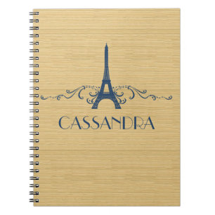 Cuaderno azul del Flourish del francés