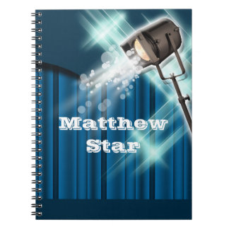 Cuaderno Azul del nombre artístico del actor de Hollywood