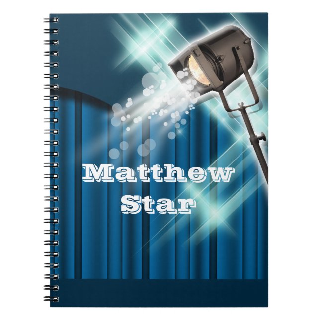 Cuaderno Azul del nombre artístico del actor de Hollywood (Frente)