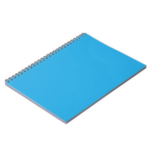Cuaderno Azul Diario Espiral Minimal Brillante