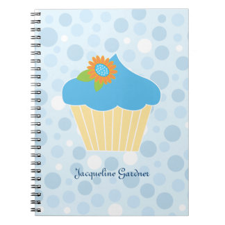 Cuaderno azul dulce de la magdalena