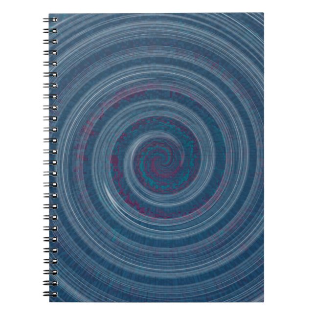 Cuaderno azul espiral - hipnótico (Frente)