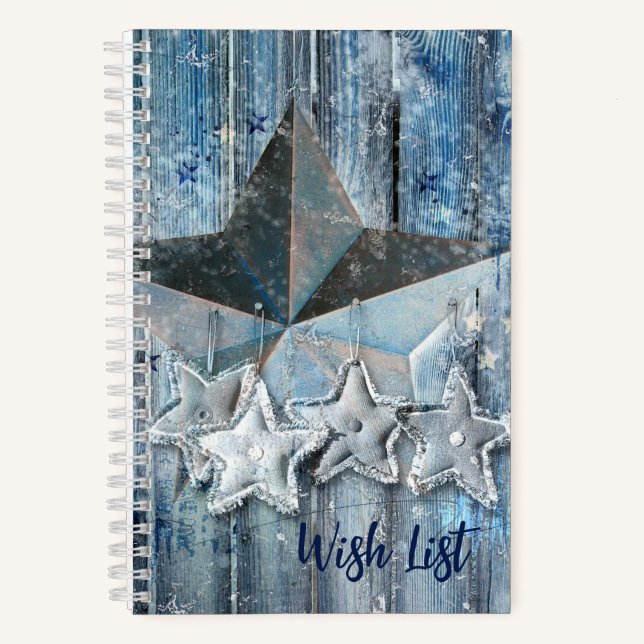 Cuaderno Azul Estrellado (Anverso)