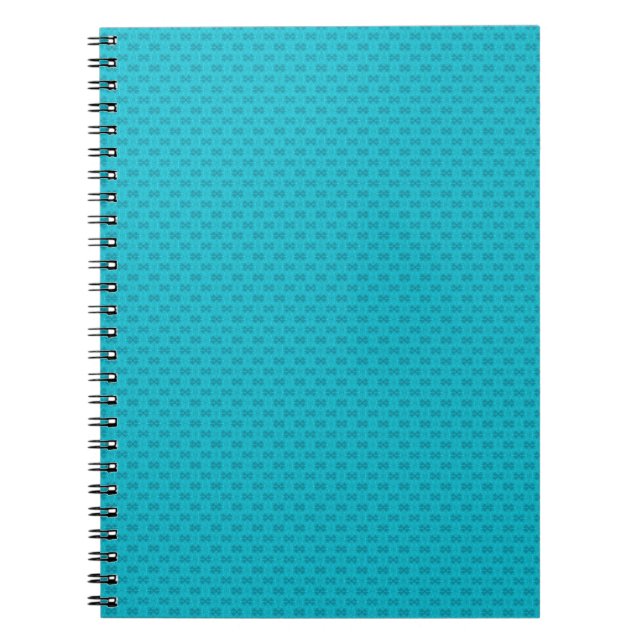 Cuaderno Azul luminoso neón texturizado. (Frente)
