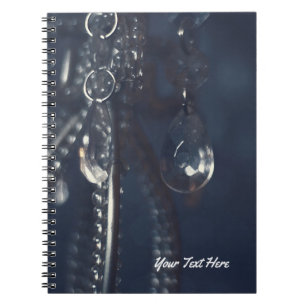 Cuaderno Azul Malhumorado Cristal Elegante Romántico Chic G