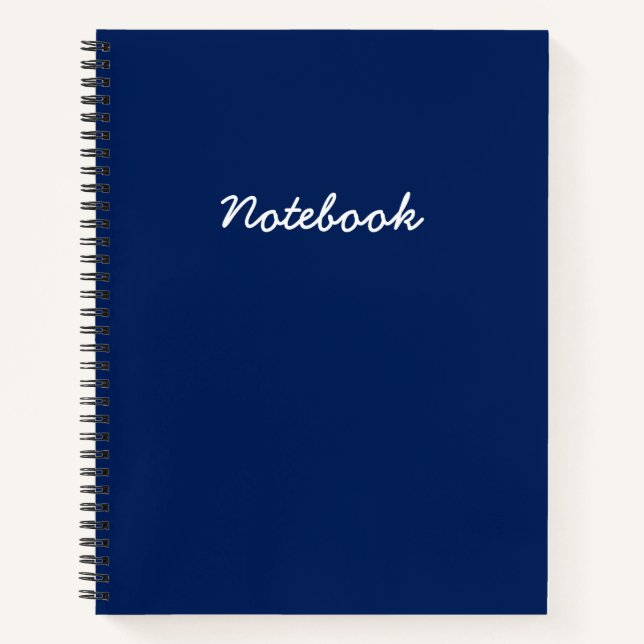 Cuaderno Azul marino (Anverso)