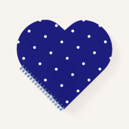 Cuaderno Azul marino con forma de corazón al estilo Punto B
