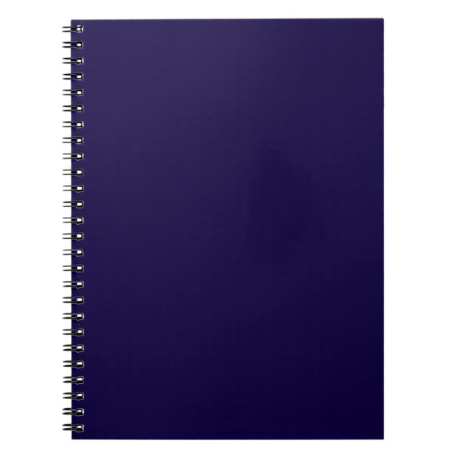 Cuaderno Azul marino sólido (Frente)