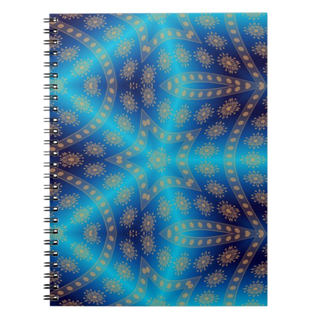 Cuaderno Azul marrón de impresión (Frente)