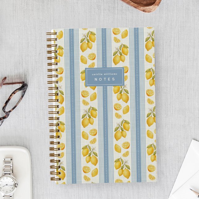 Cuaderno Azul | Mercado de Granjeros Limón Personalizado (Subido por el creador)