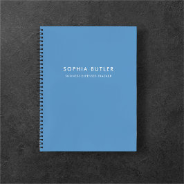 Cuaderno azul Minimalista moderno