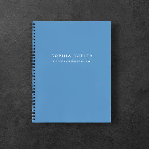 Cuaderno azul Minimalista moderno