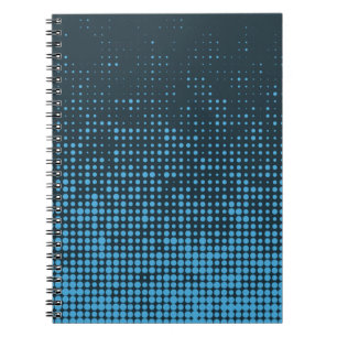 Cuaderno Azul, moderno, retro, fresco, moderno patrón de pu