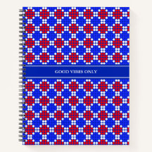 Azul moderno rojo blanco con diamantes punteados s