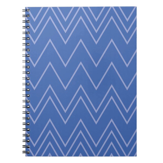 Cuaderno Azul, moderno, sencillo, fresco, moderno patrón zi (Frente)