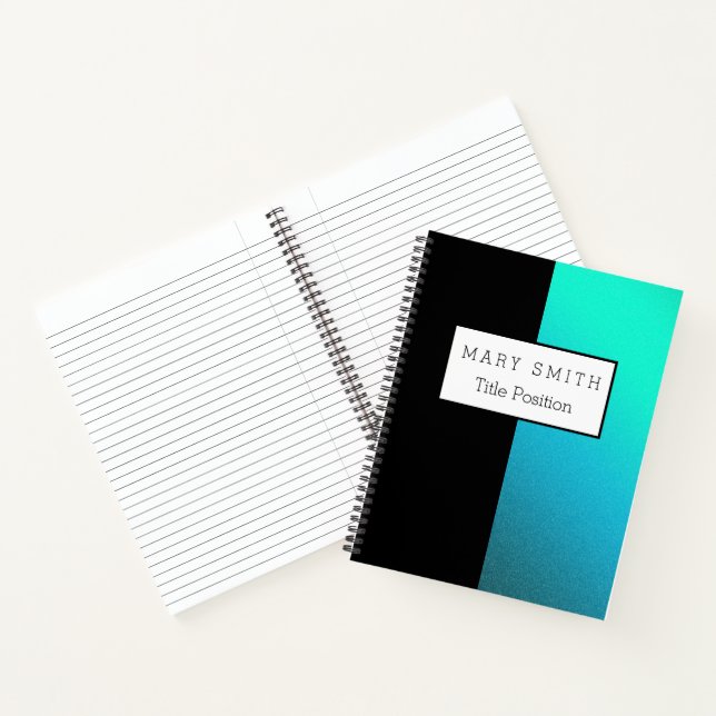 Cuaderno Azul negro de moda (Interior)