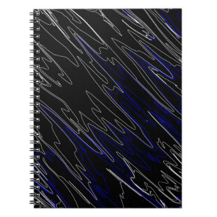 Cuaderno Azul negro mareado