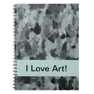 Cuaderno Azul negro y pasto de humo