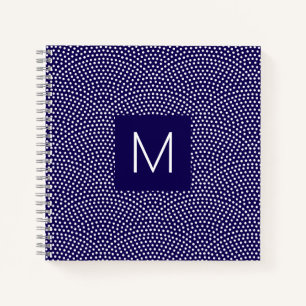 Cuaderno Azul oscuro Igual komon (piel de tiburón) Monogram