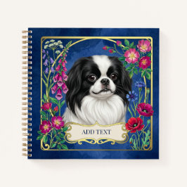 Cuaderno azul personalizado del Chin Japonés