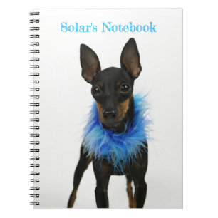 Cuaderno Azul portátil Manchester Terrier