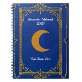 Cuaderno Azul Real Filigrana de Oro Ramadan