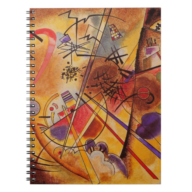 Cuaderno Azul rojo amarillo amarillo marrón de Kandinsky (Frente)