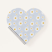 Azul Suave y Corazón de Margarita Blanca – Floral