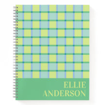 Azul Verde Lima Personalizado Checker Moderno