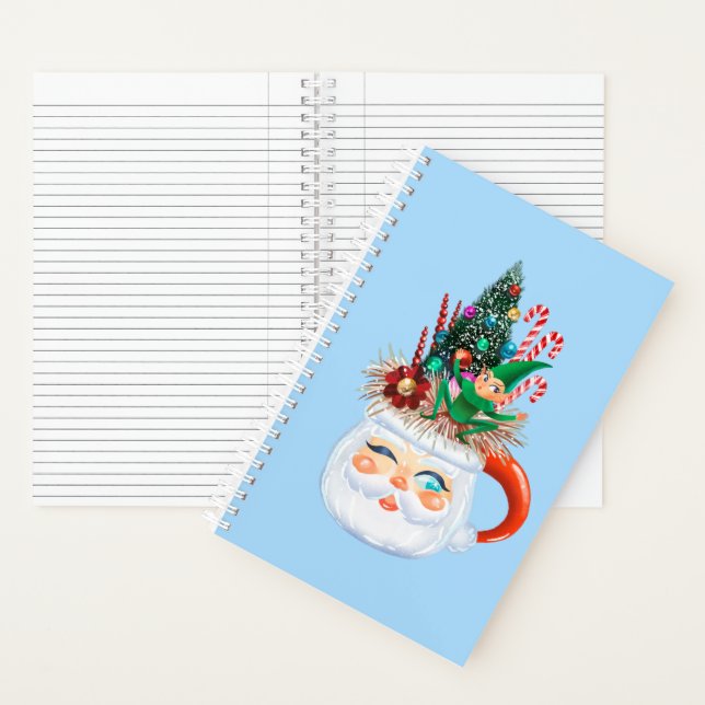 Cuaderno Azul vintage Santa Mug Light (Interior)