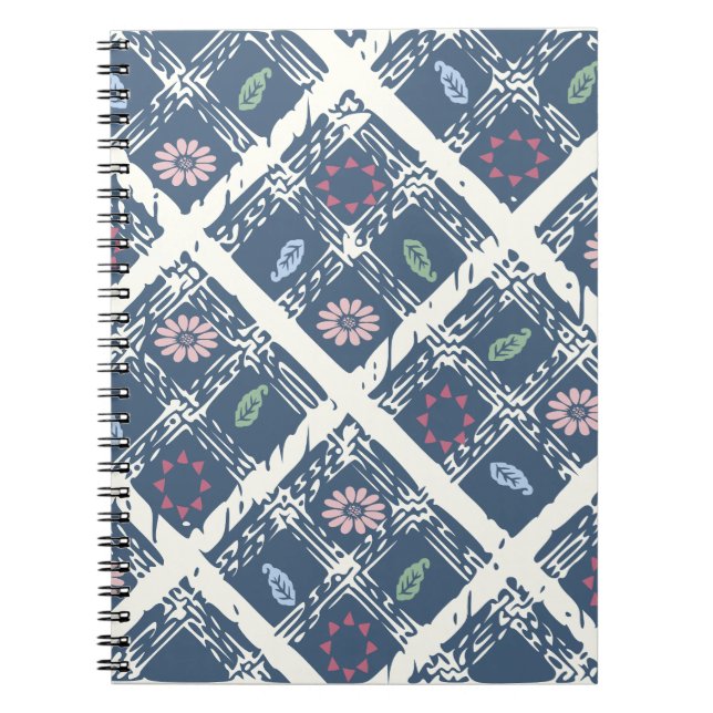 Cuaderno azul y crema (Frente)
