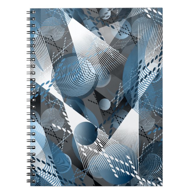 Cuaderno Azul y gris. Abstracción. (Frente)