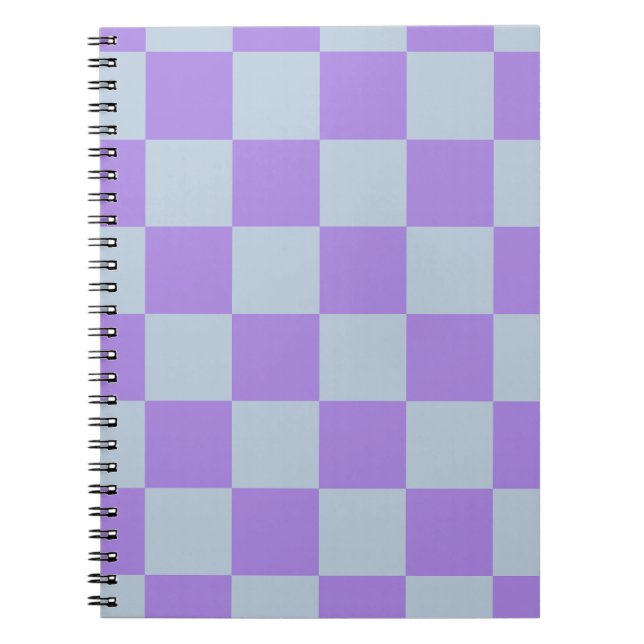 Cuaderno Azul y lavanda suaves y bajo control (Frente)