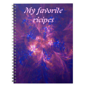 Cuaderno Azul y púrpura abstractos