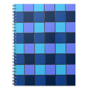 Cuaderno Azulejo de Mosaico Personalizado y Patrón de Cuadr