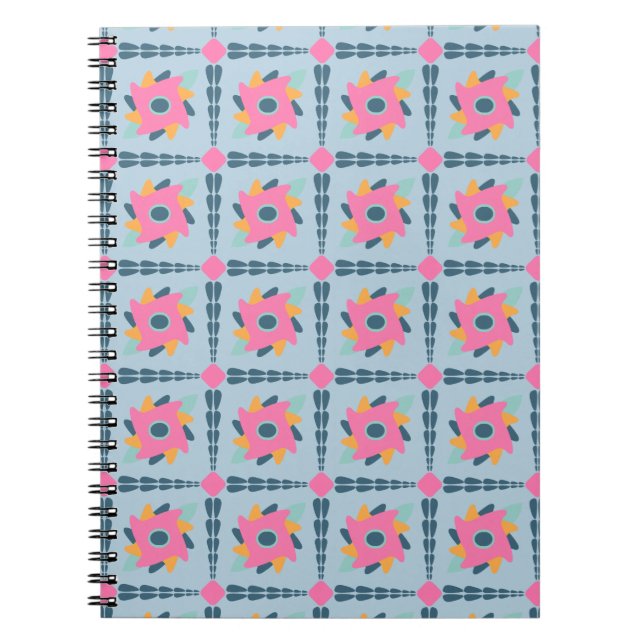 Cuaderno Azulejo decorativo colorido (Frente)