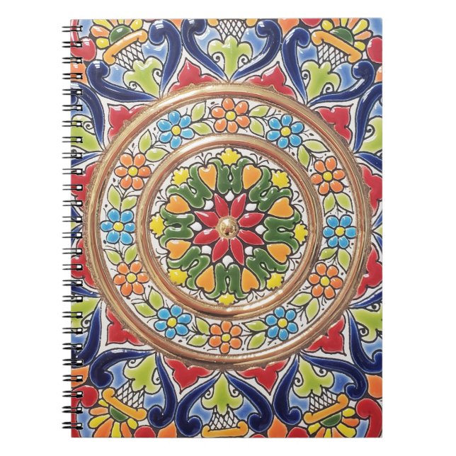 Cuaderno Azulejo Español Vintage Personalizable (Frente)