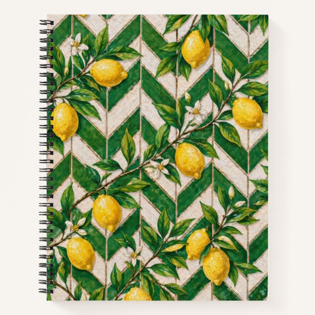 Cuaderno Azulejo Marroquí de Limón (Anverso)