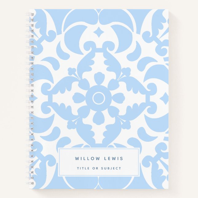 Cuaderno Azulejos azules Mediterráneo portugués (Anverso)