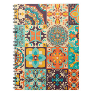 Cuaderno Azulejos coloridos Montaje de mosaicos tradicional