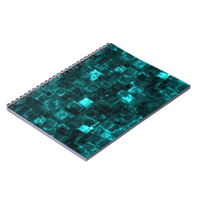 Cuaderno Azulejos Digitales de Acuarela Brillante (Lado Izquierdo)