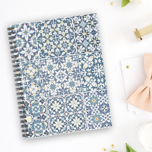 Cuaderno Azulejos Mediterráneos, Marroquíes, Mayólica, Azul